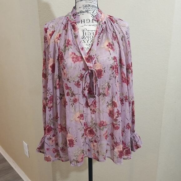 Coco + Jaimeson sheer‎ top size large - Picture 1 of 9